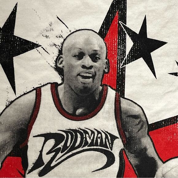 Dennis Rodman 5 time champs ID Supply graphic tee large Nordstrom - Picture 7 of 13